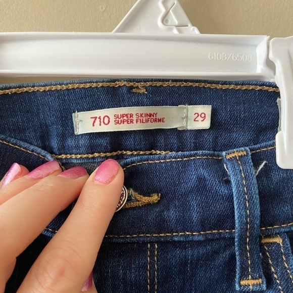 Levi's Womens 710 Super Skinny Jeans Size 29/8 - Picture 8 of 14